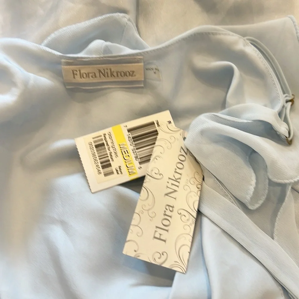 NWT Flora Nikrooz Chiffon Ruffle Chemise